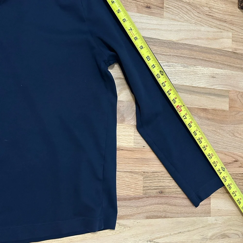 Banana Republic 1/4 zip pullover Navy Blue Men's Sweater sweatshirt large dressy